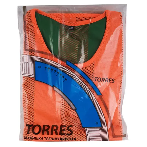 Манишка детская TORRES двухсторонняя, TR11949O/G, р.Jr, тренировочная, полиэстер, оранж-зелен за 1&nbsp;026.80 ₽ в Кургане