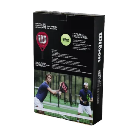 Набор для падела WILSON Optix XP Padel KIT, WR202110U2, ракетка + 3мяча, красный за 20&nbsp;362.60 ₽ купить в Кургане