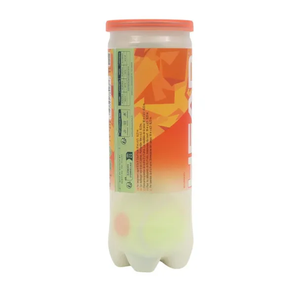 Мяч теннисный детский HEAD Stage 2 Orange, 578423,уп.3 шт, фетр,нат.резина,желто-оранжевый за 836.40 ₽ в Кургане