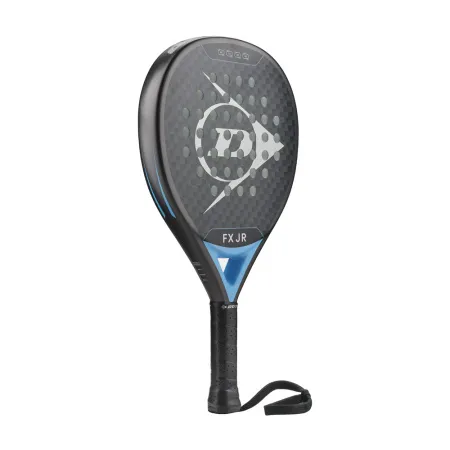 Ракетка для падела Dunlop FX Jr, 10370738, для юниоров, гибрид, графит, черно-голубой за 11&nbsp;019.40 ₽ купить в Кургане