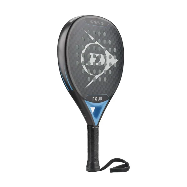 Ракетка для падела Dunlop FX Jr, 10370738, для юниоров, гибрид, графит, черно-голубой за 11&nbsp;019.40 ₽ в Кургане