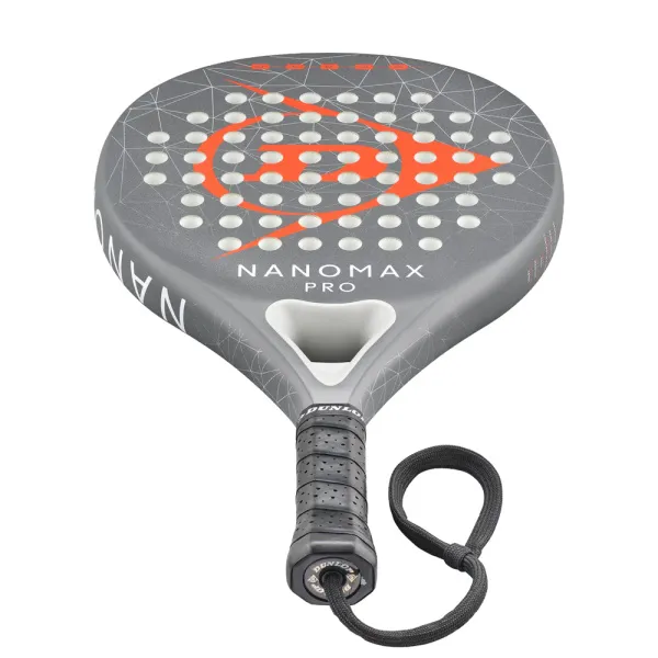 Ракетка для падела Dunlop Nanomax Pro, 10370739, для профессионалов, карбон,серо-оранжевый за 17&nbsp;248.20 ₽ в Кургане