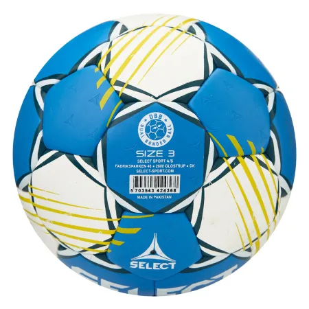 Мяч ганд. SELECT HB FORCE DB V25, 1622858205, Senior (р.3), EHF Appr,ПУ, гибр.сш., сине-белый за 8&nbsp;438.80 ₽ купить в Кургане