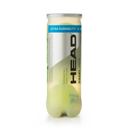 Мяч для падела HEAD Padel Pro+, 540203, уп.3 шт, FIP Approved, войлок,нат.резина,желтый за 933.30 ₽ купить в Кургане