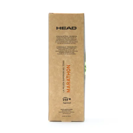 Мяч теннисный HEAD Marathon 3B, 578183, крафт. упак.3шт, без давления, фетр, нат.резина,желтый за 1&nbsp;055.70 ₽ купить в Кургане
