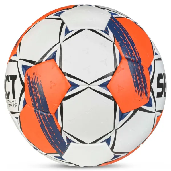 Мяч ганд. SELECT Ultimate Replica v25, 3572858745, р.3(Senior), ПУ,руч.сш, бел-оранж-т.син за 5&nbsp;373.70 ₽ в Кургане