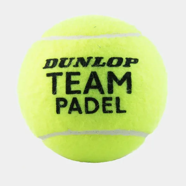 Мяч для падела Dunlop Team Padel, 601553, уп.3 шт, сукно, нат.резина,желтый за 1&nbsp;110.10 ₽ в Кургане