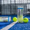 Мяч для падела HEAD Padel Pro+, 540203, уп.3 шт, FIP Approved, войлок,нат.резина,желтый за 933.30 ₽ купить в Кургане