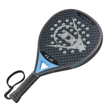 Ракетка для падела Dunlop FX Jr, 10370738, для юниоров, гибрид, графит, черно-голубой за 11&nbsp;019.40 ₽ купить в Кургане