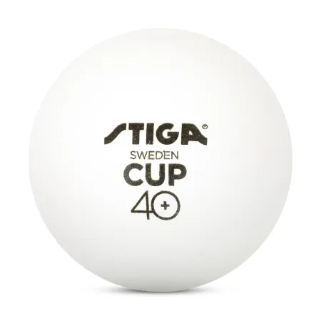 Мяч для наст. тенниса Stiga Cup ABS, 1110-2510-12, диам.40+мм, пластик, упак. 12 шт, белый за 1&nbsp;774.80 ₽ купить в Кургане