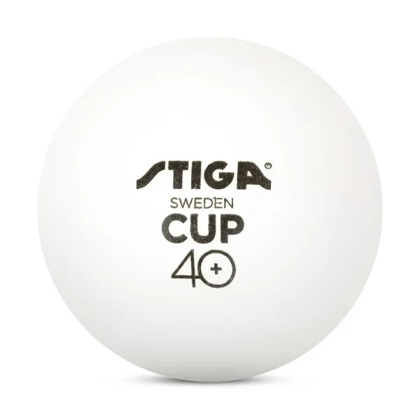 Мяч для наст. тенниса Stiga Cup ABS, 1110-2510-12, диам.40+мм, пластик, упак. 12 шт, белый за 1&nbsp;774.80 ₽ в Кургане