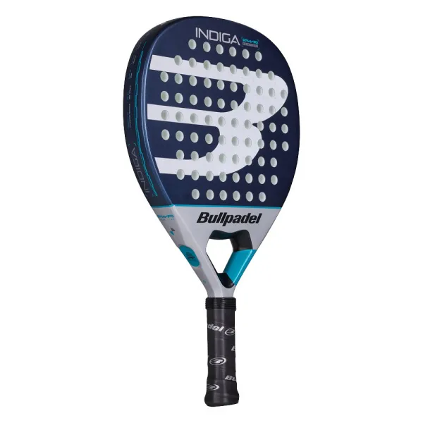 Ракетка для падела BULLPADEL Indiga Power 26, 494416, для начинающих, стекловолокно, темносине-серый за 14&nbsp;672.70 ₽ в Кургане