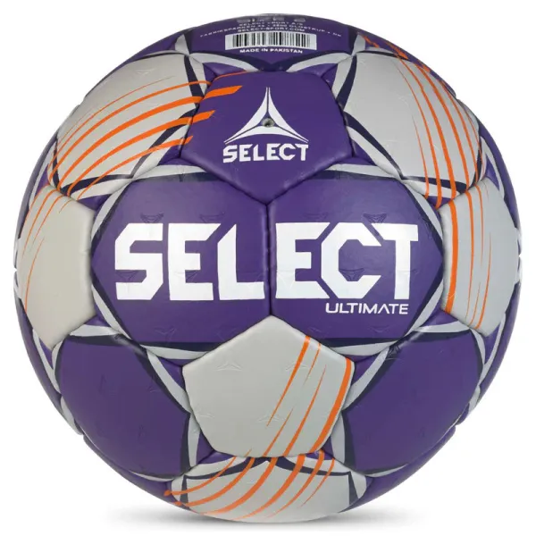 Мяч ганд. SELECT Ultimate Official EHF V24, 1612858999, Senior(р.3), EHF Appr, ПУ, руч.сш, фиол-сер за 15&nbsp;504 ₽ в Кургане