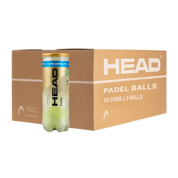 Мяч для падела HEAD Padel Pro S+, 540303, уп.3 шт, FIP Approved, войлок,нат.резина,желтый за 933.30 ₽ в Кургане