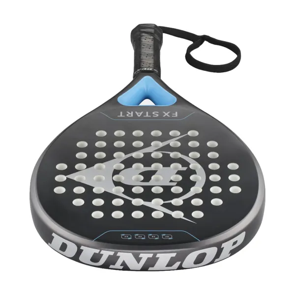 Ракетка для падела Dunlop FX Start, 10370737, для начинающих, гибрид, графит, черно-синий за 13&nbsp;175 ₽ в Кургане
