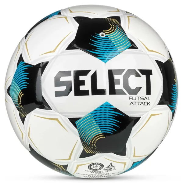 Мяч футзал. SELECT Futsal Attack V26, 1073471009, р.4, 32п, ПУ, руч.сш, бело-сине-черный за 5&nbsp;295.50 ₽ в Кургане
