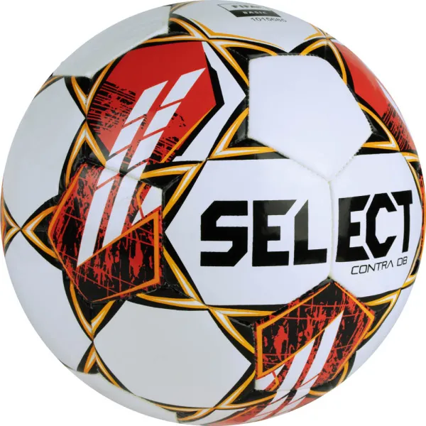 Мяч футб. SELECT Contra DB V23, 0854160300, р.4, FIFA Basic, 32 пан, ПУ, гибрид.сш, бел-чер-красн за 4&nbsp;455.70 ₽ в Кургане