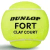 Мяч теннисный Dunlop Fort Clay Court 4B, 601613, уп.4 шт,одобр.ITF и FFT,сукно,нат.резина,желтый за 1&nbsp;812.20 ₽ купить в Кургане