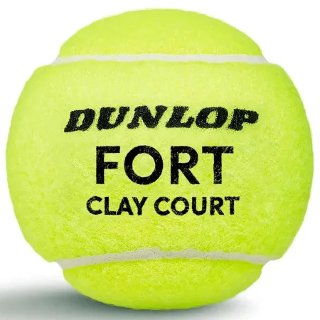 Мяч теннисный Dunlop Fort Clay Court 4B, 601613, уп.4 шт,одобр.ITF и FFT,сукно,нат.резина,желтый за 1&nbsp;812.20 ₽ купить в Кургане