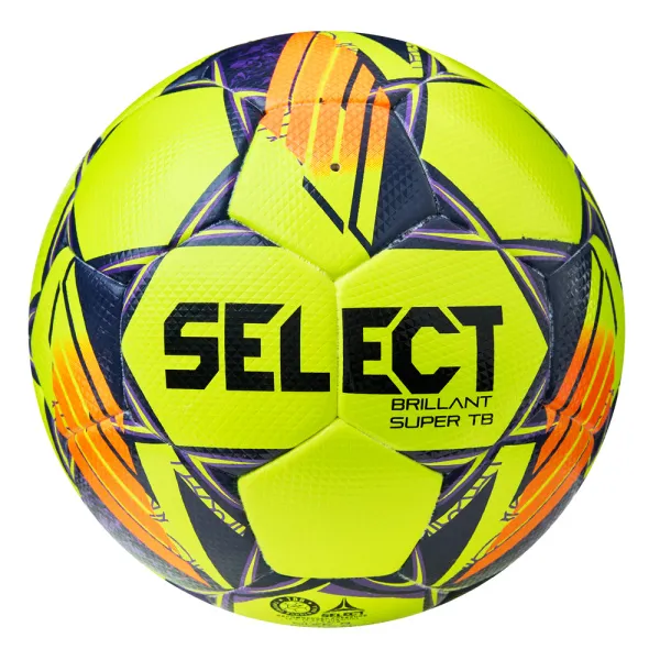 Мяч футб. SELECT Brillant Super TB, 3615968509,р.5, FIFA PRO, ПУ, 32пан. термосш, желто-оранж-фиолет за 15&nbsp;694.40 ₽ в Кургане