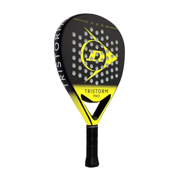 Ракетка для падела Dunlop Tristorm Pro, 10359946, для опытных игроков, графит, черно-желтый за 19&nbsp;643.50 ₽ в Кургане