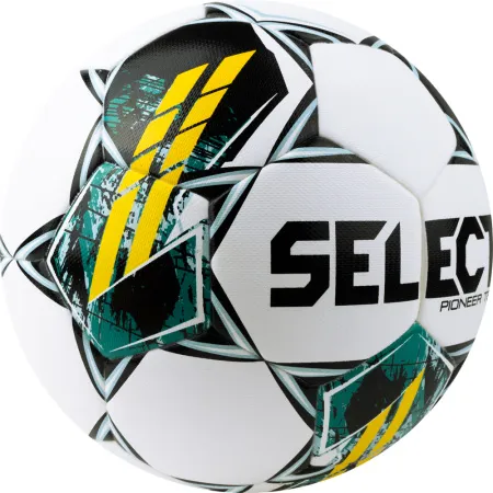 Мяч футб. SELECT Pioneer TB V23, 0865060005, р.5, FIFA Basic, 32п, ПУ, термосш, бело-зелено-желтый за 5&nbsp;684.80 ₽ купить в Кургане