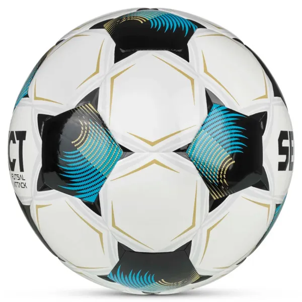 Мяч футзал. SELECT Futsal Attack V26, 1073471009, р.4, 32п, ПУ, руч.сш, бело-сине-черный за 5&nbsp;295.50 ₽ в Кургане