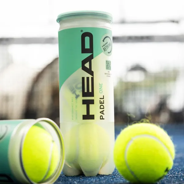 Мяч для падела HEAD Padel One S, 575383, уп.3 шт, FIP Approved, войлок,нат.резина,желтый за 933.30 ₽ в Кургане