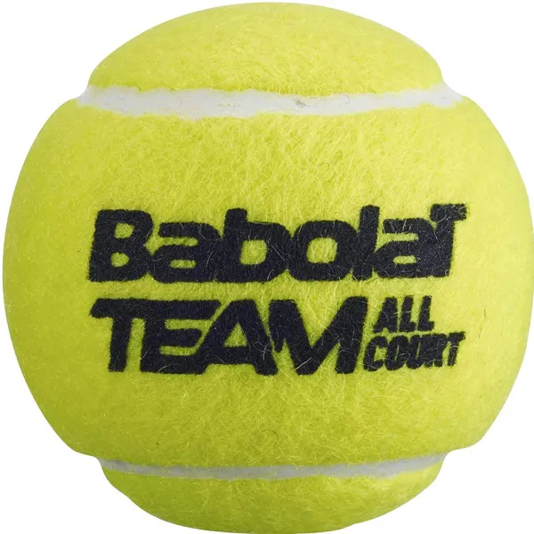 Мяч теннисный BABOLAT Team All Court,502081, уп.4 шт,одобр.ITF, сукно, нат.резина,желтый за 2&nbsp;385.10 ₽ в Кургане