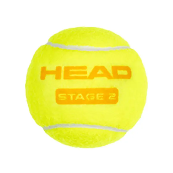 Мяч теннисный детский HEAD Stage 2 Orange, 578423,уп.3 шт, фетр,нат.резина,желто-оранжевый за 836.40 ₽ в Кургане