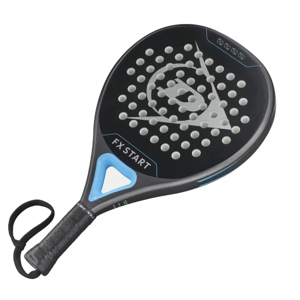 Ракетка для падела Dunlop FX Start, 10370737, для начинающих, гибрид, графит, черно-синий за 13&nbsp;175 ₽ в Кургане