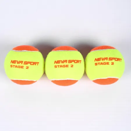 Мяч теннисный детский NS Orange, 5021005, уп.3 шт, резина, шерть, нейлон, желто-оранжевый за 613.70 ₽ купить в Кургане