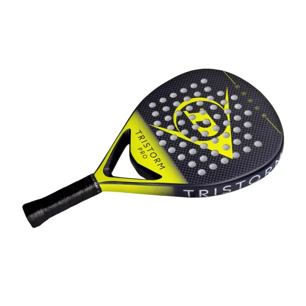 Ракетка для падела Dunlop Tristorm Pro, 10359946, для опытных игроков, графит, черно-желтый за 19&nbsp;643.50 ₽ в Кургане
