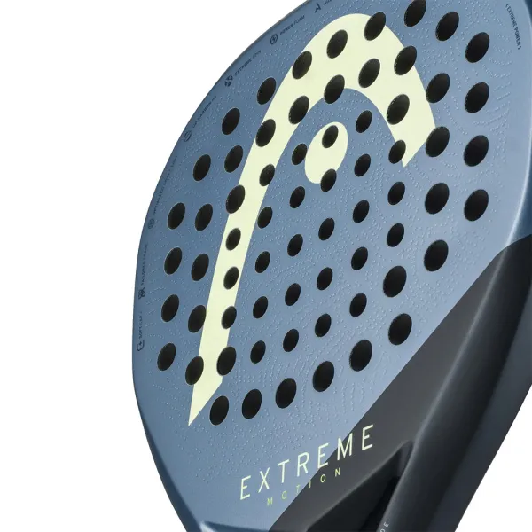 Ракетка для падела HEAD Extreme Motion, 223135, для профессионалов, углеродное волокно, темно-синий за 26&nbsp;894 ₽ в Кургане