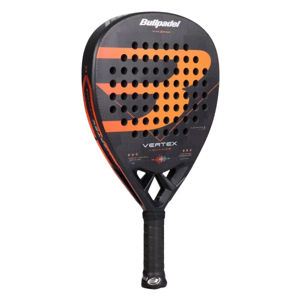 Ракетка для падела BULLPADEL Vertex Advance, 494414, для проф. и любителей, карбон, черно-оранжевый за 21&nbsp;559.40 ₽ в Кургане