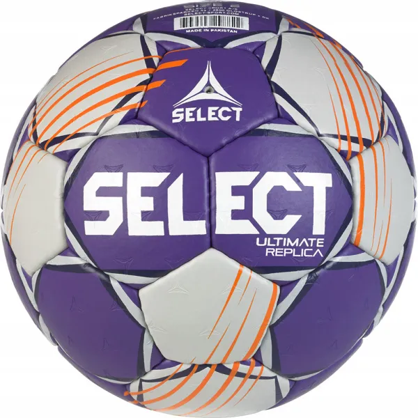 Мяч ганд. SELECT Ultimate Official EHF V24, 1612858999, Senior(р.3), EHF Appr, ПУ, руч.сш, фиол-сер за 15&nbsp;504 ₽ в Кургане